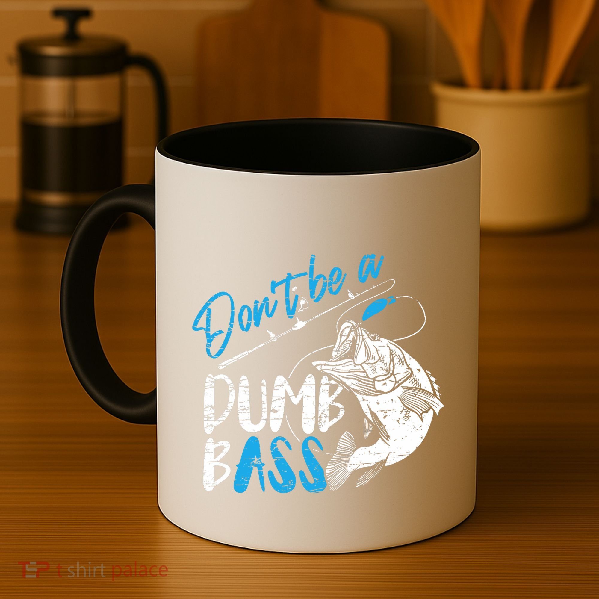 DonT Be A Dumb Bass Angler Saying FatherS Day Outfit Coffee Mug