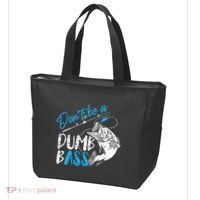 DonT Be A Dumb Bass Angler Saying FatherS Day Outfit Tote Bag thumb 3