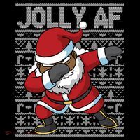 Dabbing Black African American Santa Claus Jolly Af Funny Great Gift Coffee Mug thumb 5