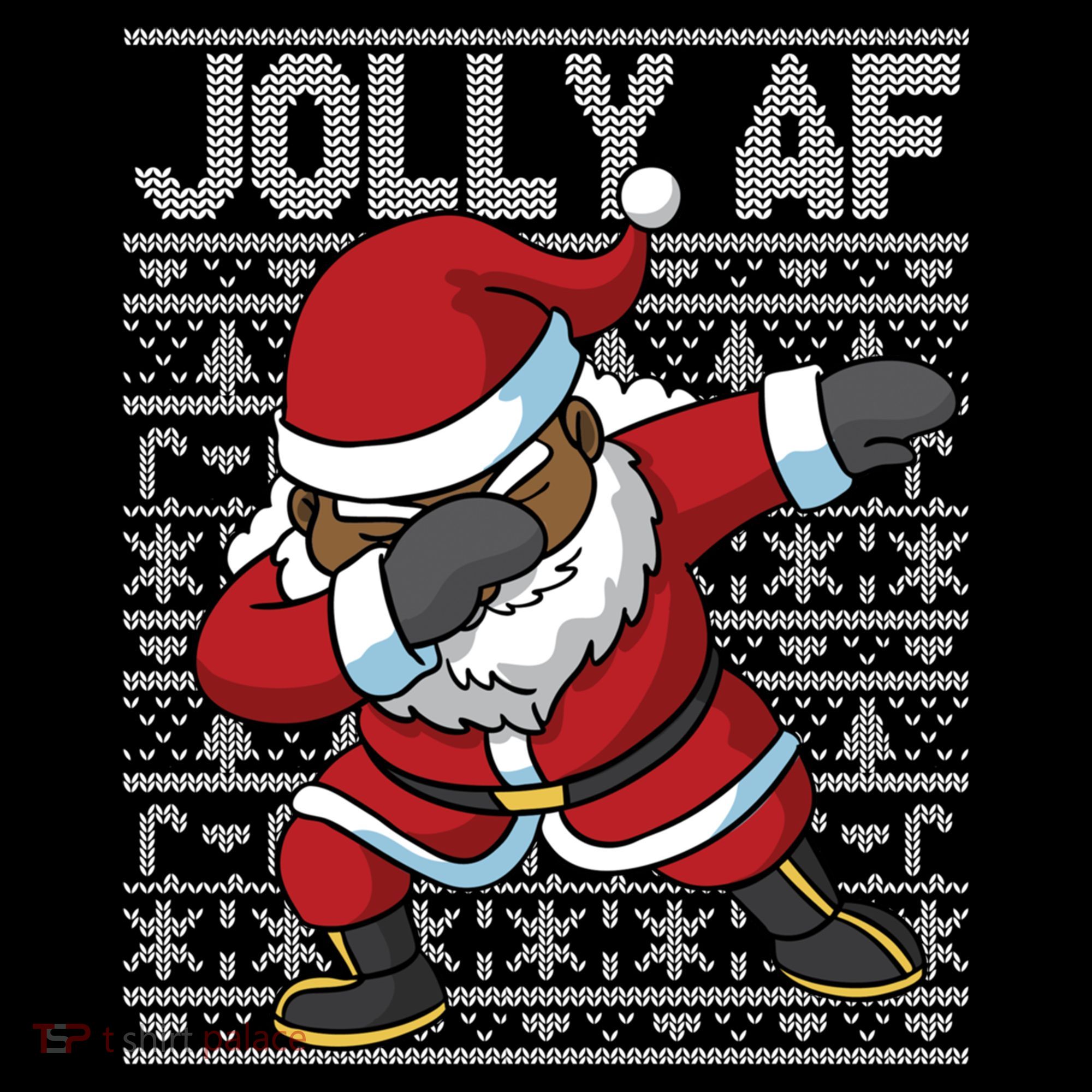 Dabbing Black African American Santa Claus Jolly Af Funny Great Gift Coffee Mug