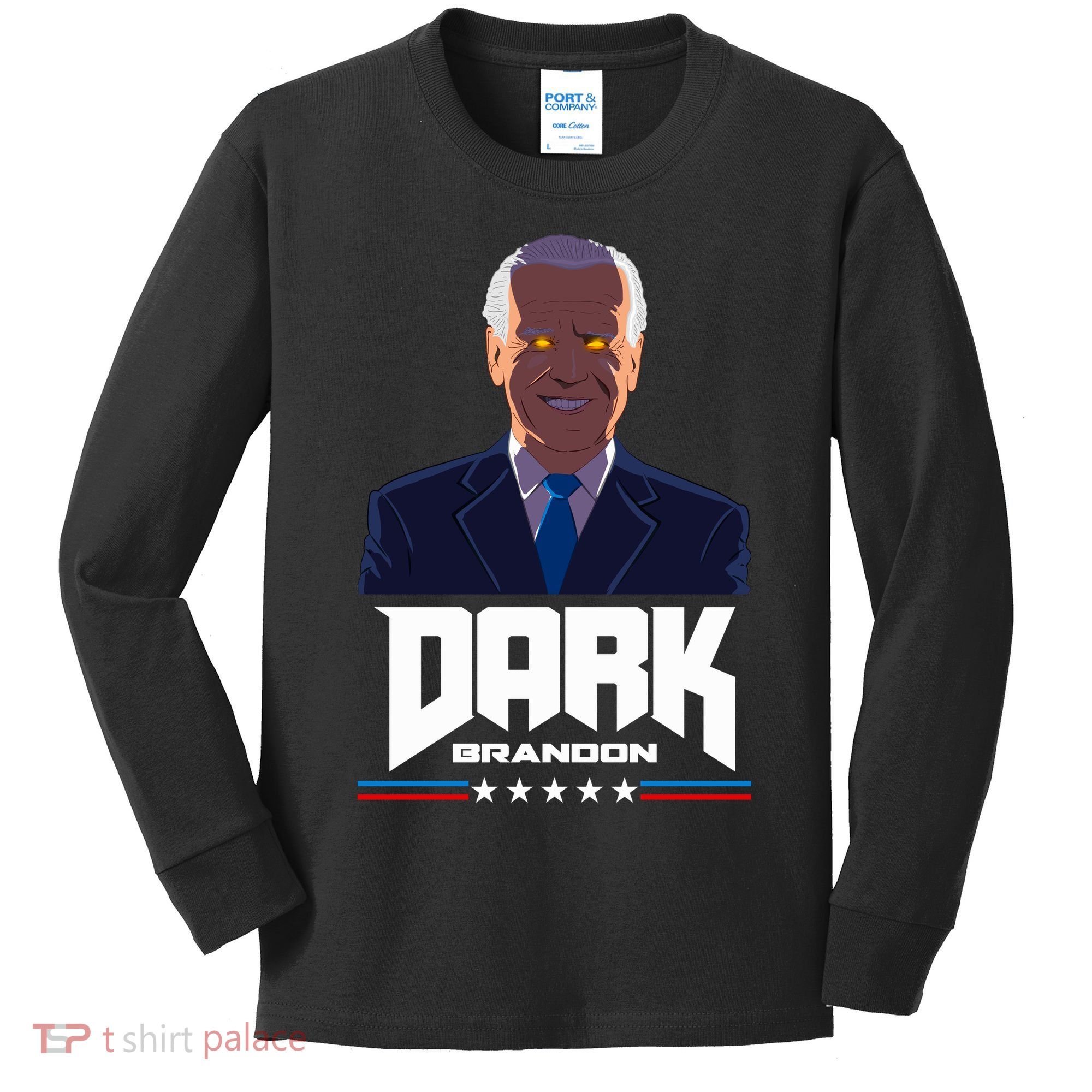 Dark Brandon Anti Joe Biden Kids Long Sleeve Shirt