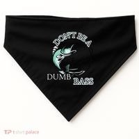DonT Be A Dumb Bass Fishing USA-Made Doggie Bandana thumb 0
