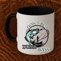 DonT Be A Dumb Bass Fishing Coffee Mug thumb 2