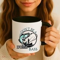 DonT Be A Dumb Bass Fishing Coffee Mug thumb 3