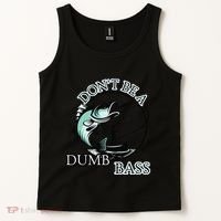 DonT Be A Dumb Bass Fishing Tank Top thumb 2