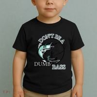 DonT Be A Dumb Bass Fishing Toddler T-Shirt thumb 2