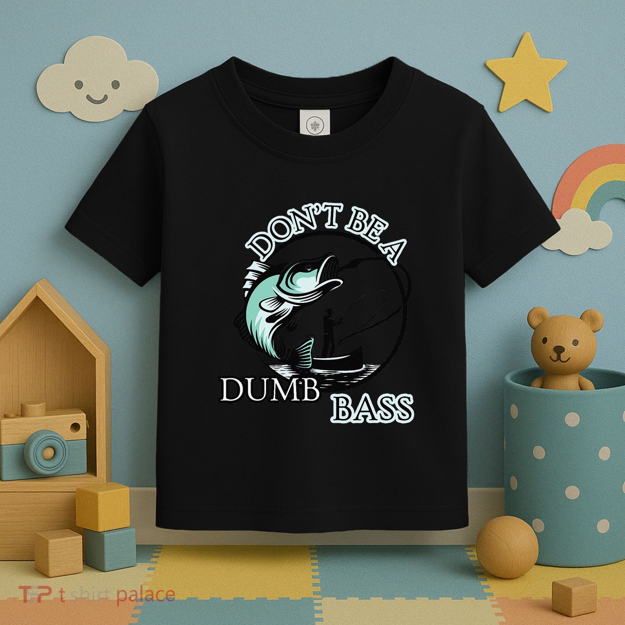 DonT Be A Dumb Bass Fishing Toddler T-Shirt