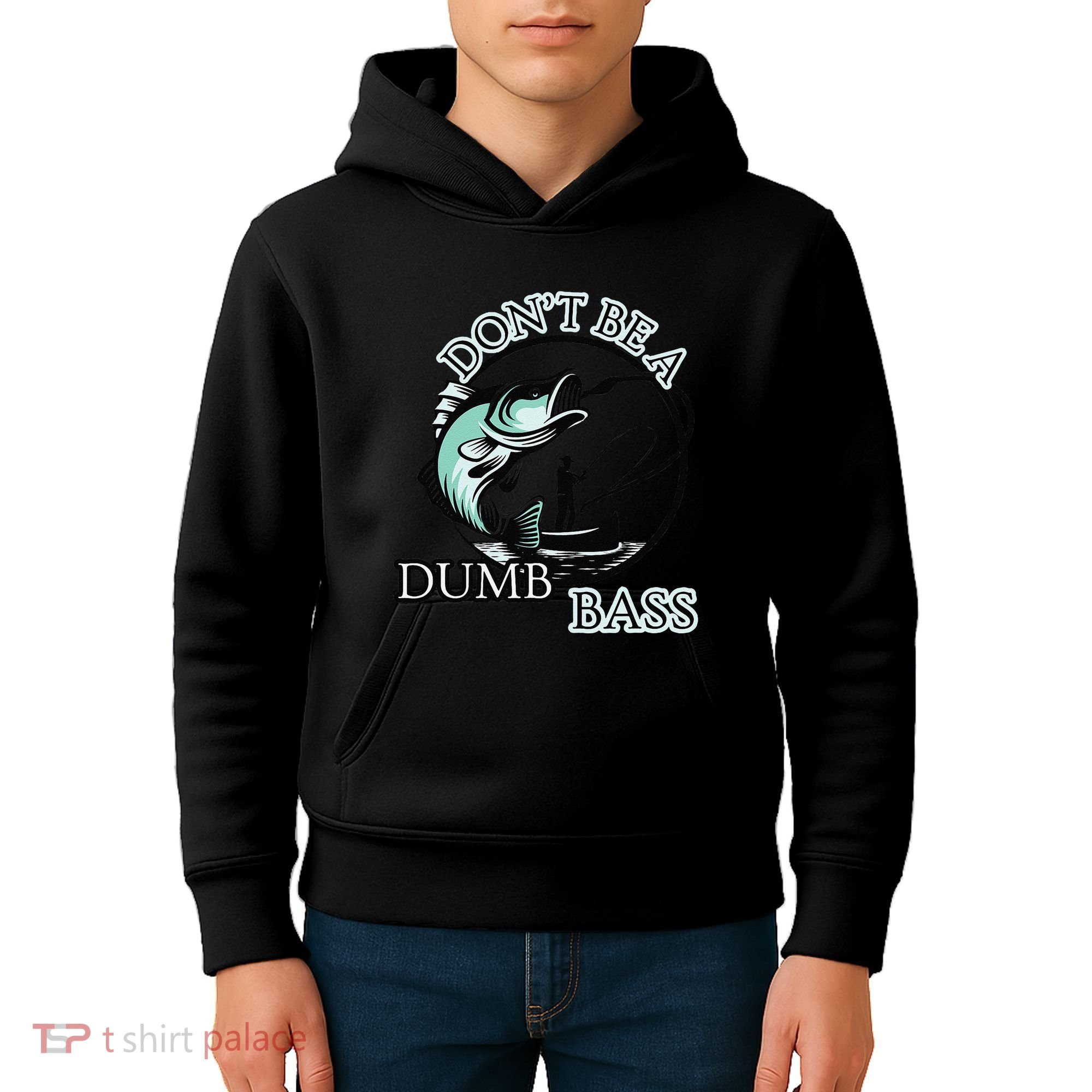 DonT Be A Dumb Bass Fishing Kids Hoodie