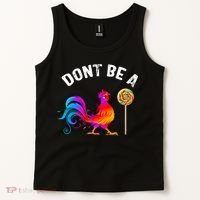 Dont Be A Sucker Funny Cock Rooster Fathers Day Tank Top thumb 2