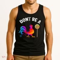 Dont Be A Sucker Funny Cock Rooster Fathers Day Tank Top thumb 3