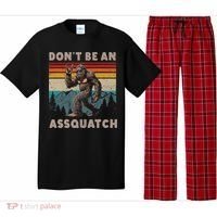 DonT Be An Assquatch Outdoor Sasquatch Funny Bigfoot Pajama Set thumb 0