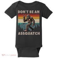 DonT Be An Assquatch Outdoor Sasquatch Funny Bigfoot Baby Bodysuit thumb 0