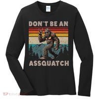 DonT Be An Assquatch Outdoor Sasquatch Funny Bigfoot Women's Long Sleeve Shirt thumb 0