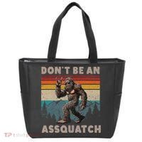 DonT Be An Assquatch Outdoor Sasquatch Funny Bigfoot Tote Bag thumb 0
