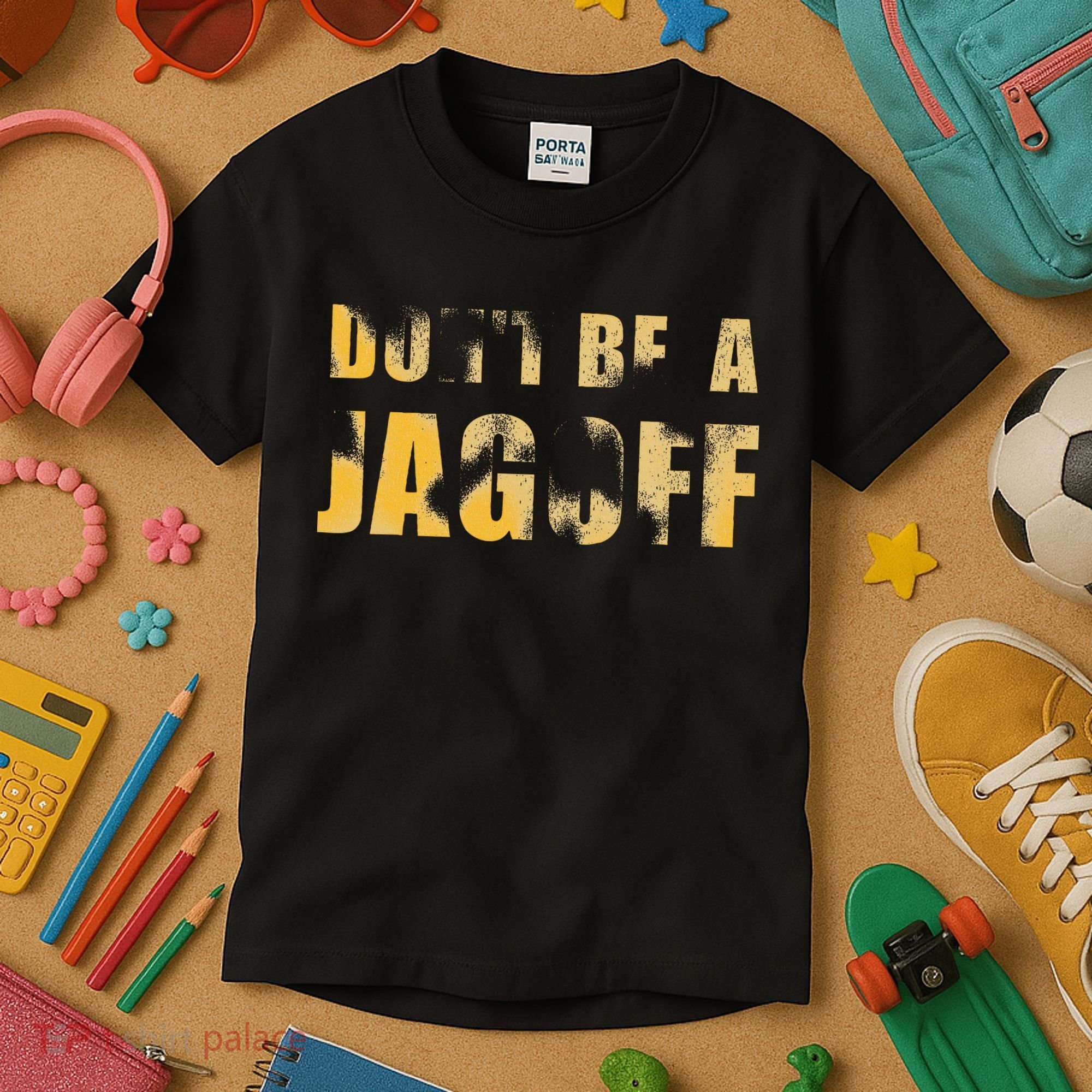 DonT Be A Jagoff Pittsburghese Distressed Kids T-Shirt