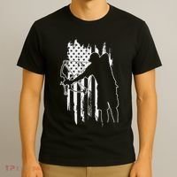 Dad Bowfishing Archer American Flag Vintage Great Gift T-Shirt thumb 3