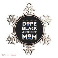 Dope Black Archery Mom African Pride Hbcu Melanin Sports Great Gift Ornament thumb 0