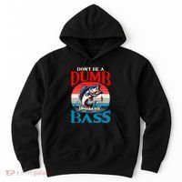 DonT Be A Dumb Bass Funny Fishing Hoodie thumb 0