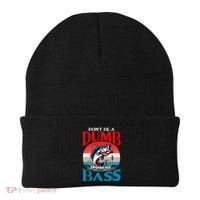 DonT Be A Dumb Bass Funny Fishing Beanie thumb 0