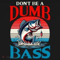 DonT Be A Dumb Bass Funny Fishing Women's Hoodie thumb 2