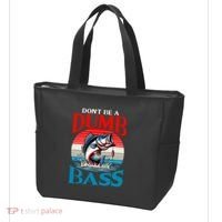 DonT Be A Dumb Bass Funny Fishing Tote Bag thumb 3