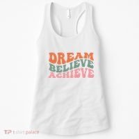 Dream Believe Achieve Positive Quote Women's Tank Top thumb 0