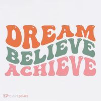 Dream Believe Achieve Positive Quote Baby Bodysuit thumb 2