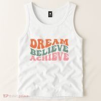 Dream Believe Achieve Positive Quote Tank Top thumb 2
