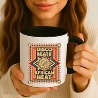 Disco Beats African Heat Retro 1970s Soul Music Coffee Mug thumb 3