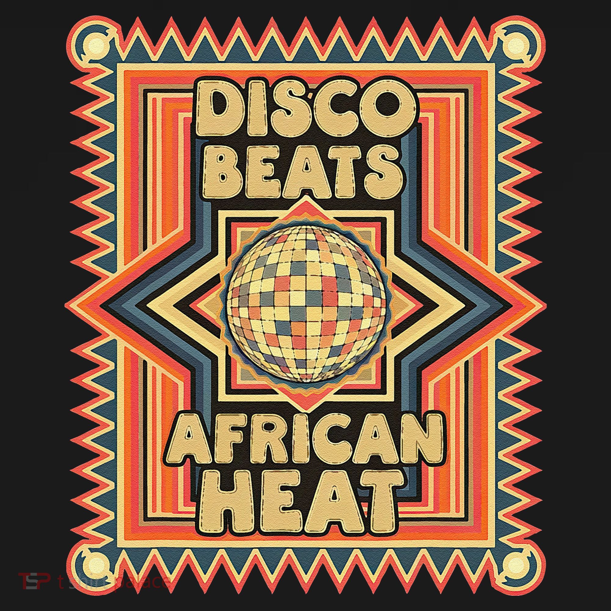 Disco Beats African Heat Retro 1970s Soul Music Women's Hoodie