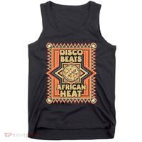 Disco Beats African Heat Retro 1970s Soul Music Tank Top thumb 0