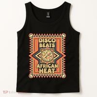Disco Beats African Heat Retro 1970s Soul Music Tank Top thumb 2
