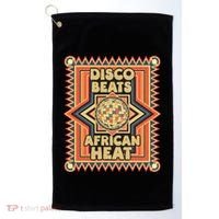 Disco Beats African Heat Retro 1970s Soul Music Golf Towel thumb 0