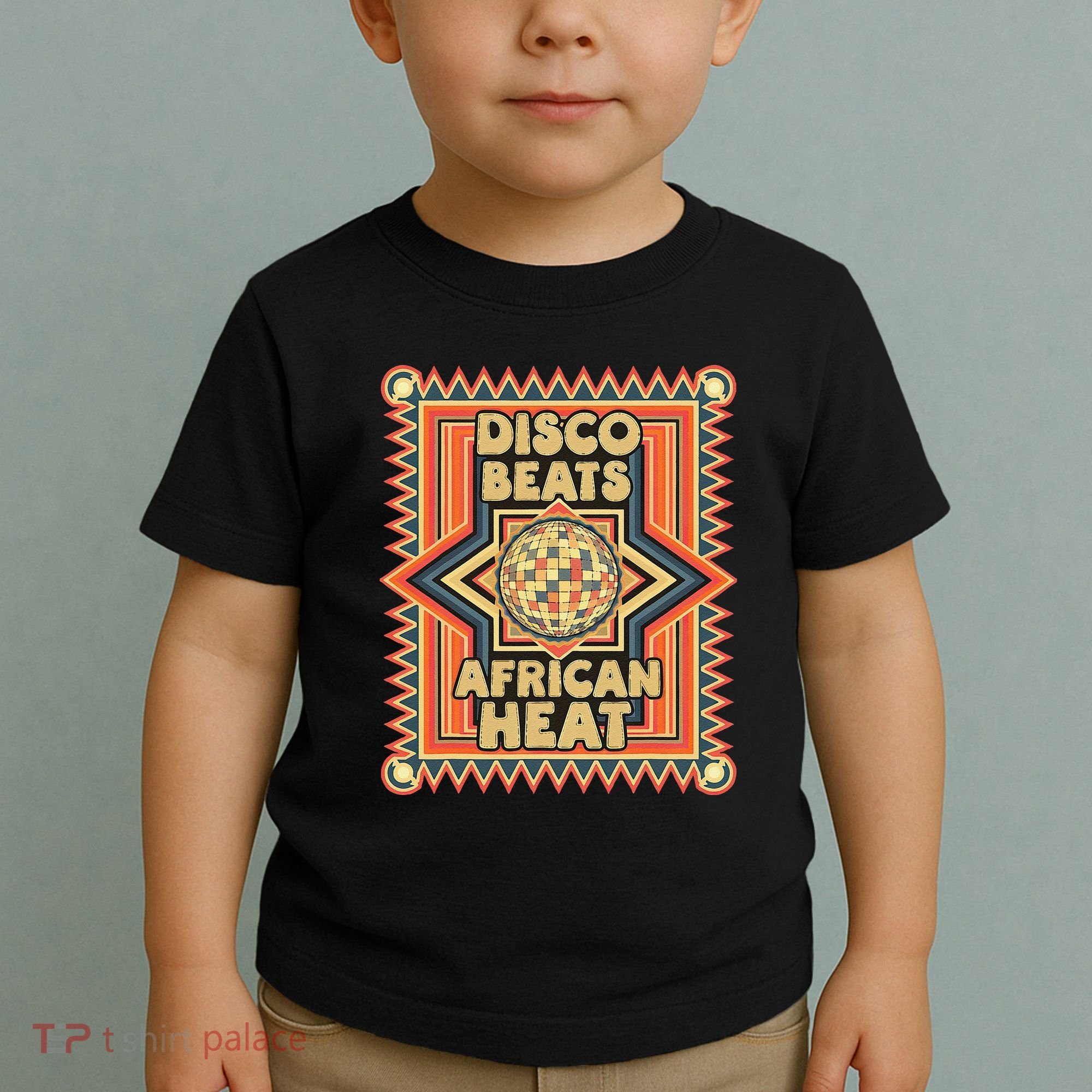 Disco Beats African Heat Retro 1970s Soul Music Toddler T-Shirt