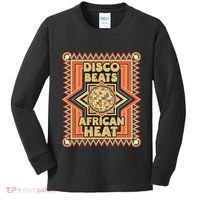 Disco Beats African Heat Retro 1970s Soul Music Kids Long Sleeve Shirt thumb 0