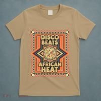 Disco Beats African Heat Retro 1970s Soul Music T-Shirt thumb 5