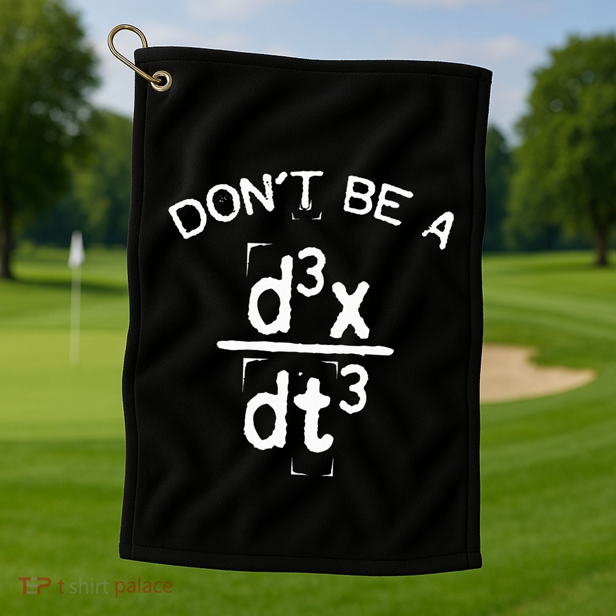DonT Be A Jerk Funny Nerdy Math Physics Joke Pun Golf Towel