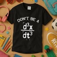 DonT Be A Jerk Funny Nerdy Math Physics Joke Pun Kids T-Shirt thumb 3