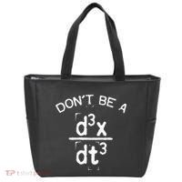 DonT Be A Jerk Funny Nerdy Math Physics Joke Pun Tote Bag thumb 0
