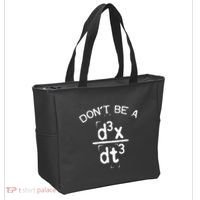 DonT Be A Jerk Funny Nerdy Math Physics Joke Pun Tote Bag thumb 2