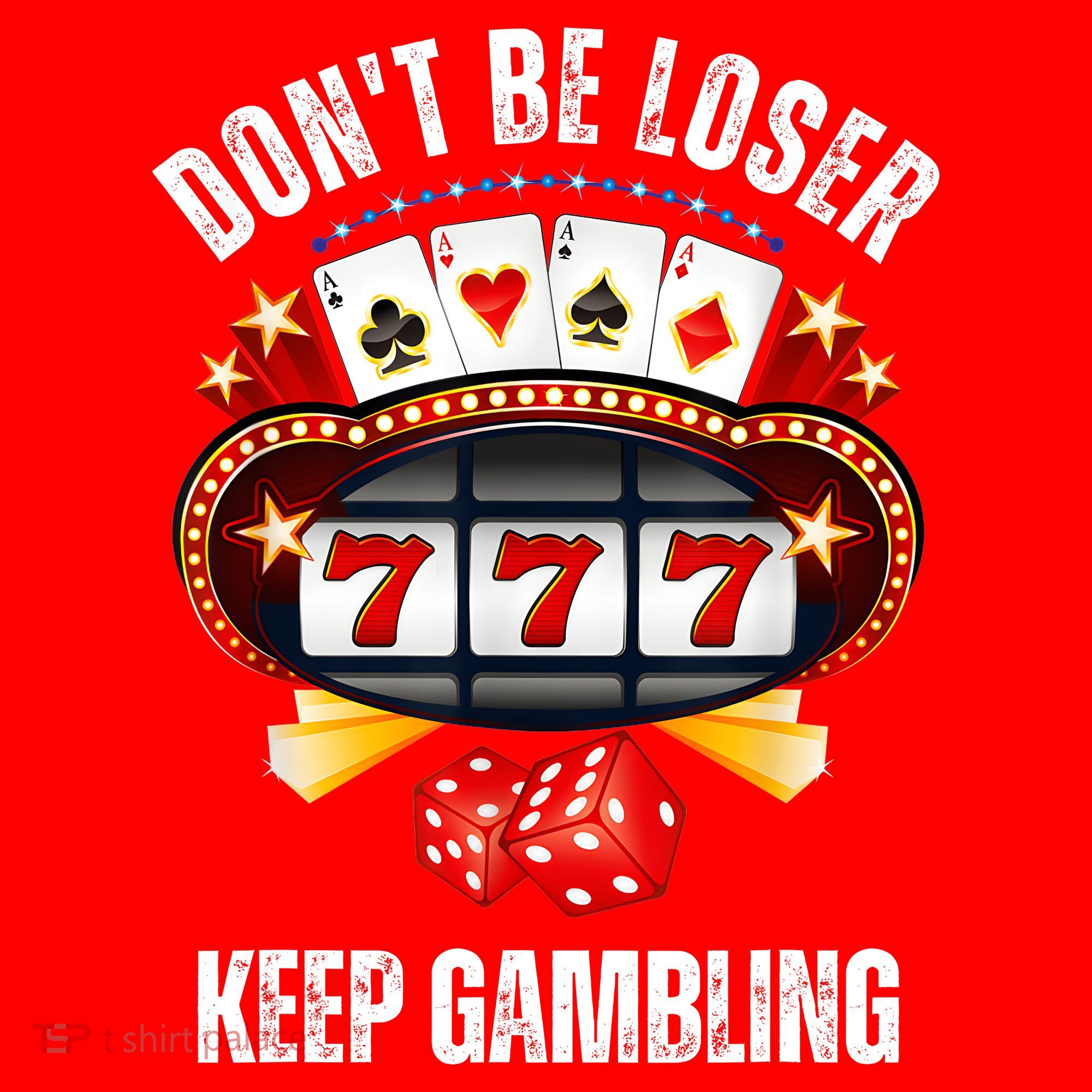 DonT Be A Loser Keep Gambling Santa Hat