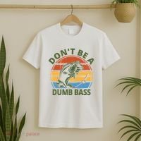 Dont Be A Dumb Bass Funny Fishing T-Shirt thumb 2
