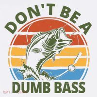 Dont Be A Dumb Bass Funny Fishing Women's Hoodie thumb 2