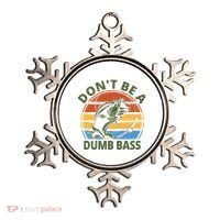 Dont Be A Dumb Bass Funny Fishing Ornament thumb 0