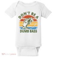 Dont Be A Dumb Bass Funny Fishing Baby Bodysuit thumb 0