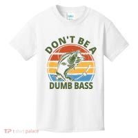 Dont Be A Dumb Bass Funny Fishing Kids T-Shirt thumb 0
