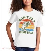 Dont Be A Dumb Bass Funny Fishing Kids T-Shirt thumb 2