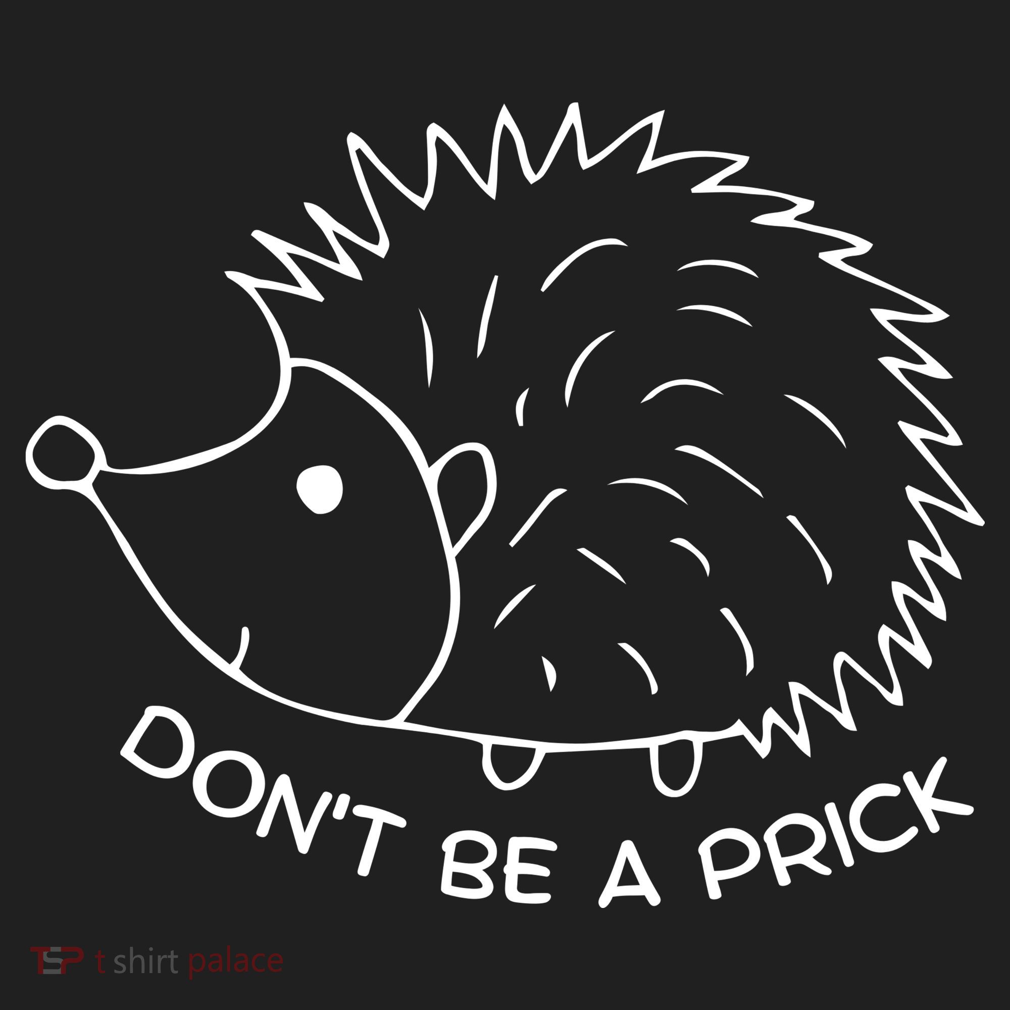Don't Be A Prick Funny Hedgehog Cute Hedgehog Golf Towel