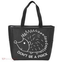 Don't Be A Prick Funny Hedgehog Cute Hedgehog Tote Bag thumb 0