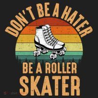 Don't Be A Hater Be A Roller Skater Roller Skate Great Gift Beanie thumb 2